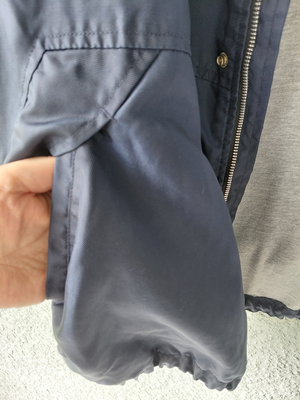 Vintage Invicta Since 1906 Blue Nylon Full Zip Windbreaker Jacket Mens Medium - Picture 8 of 14
